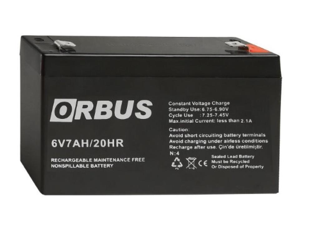 ORBUS%206V%207AH%20Kuru%20Bakımsız%20Akü