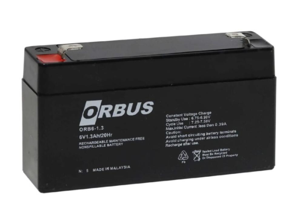 ORBUS%206V%201.3AH%20Kuru%20Bakımsız%20Akü