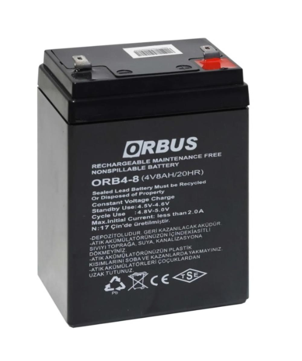 ORBUS%204V%208AH%20Kuru%20Bakımsız%20Akü