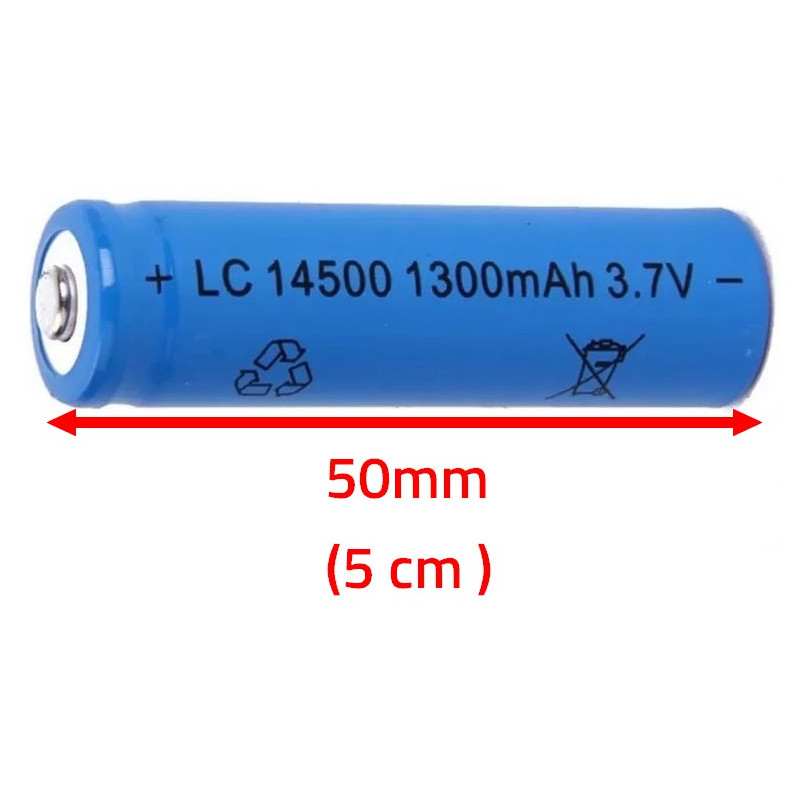 LC%2014500%201300mAH%203.7V%20Li-ion%20Şarjlı%20Kalem%20Pil