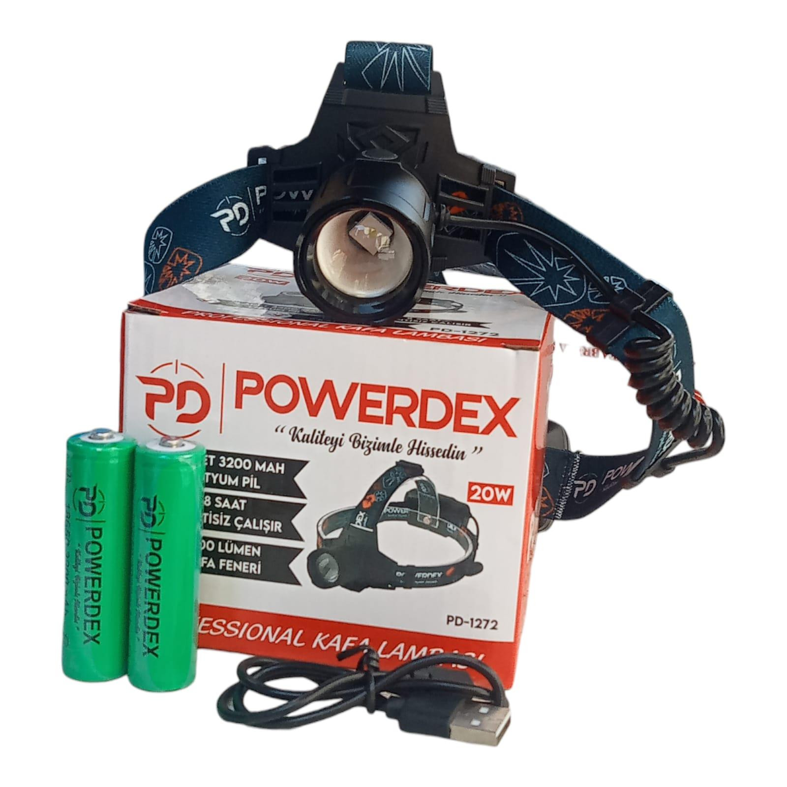 Powerdex%20PD-1272%201500%20Lümen%2020w%20Profesyonel%20Kafa%20Feneri