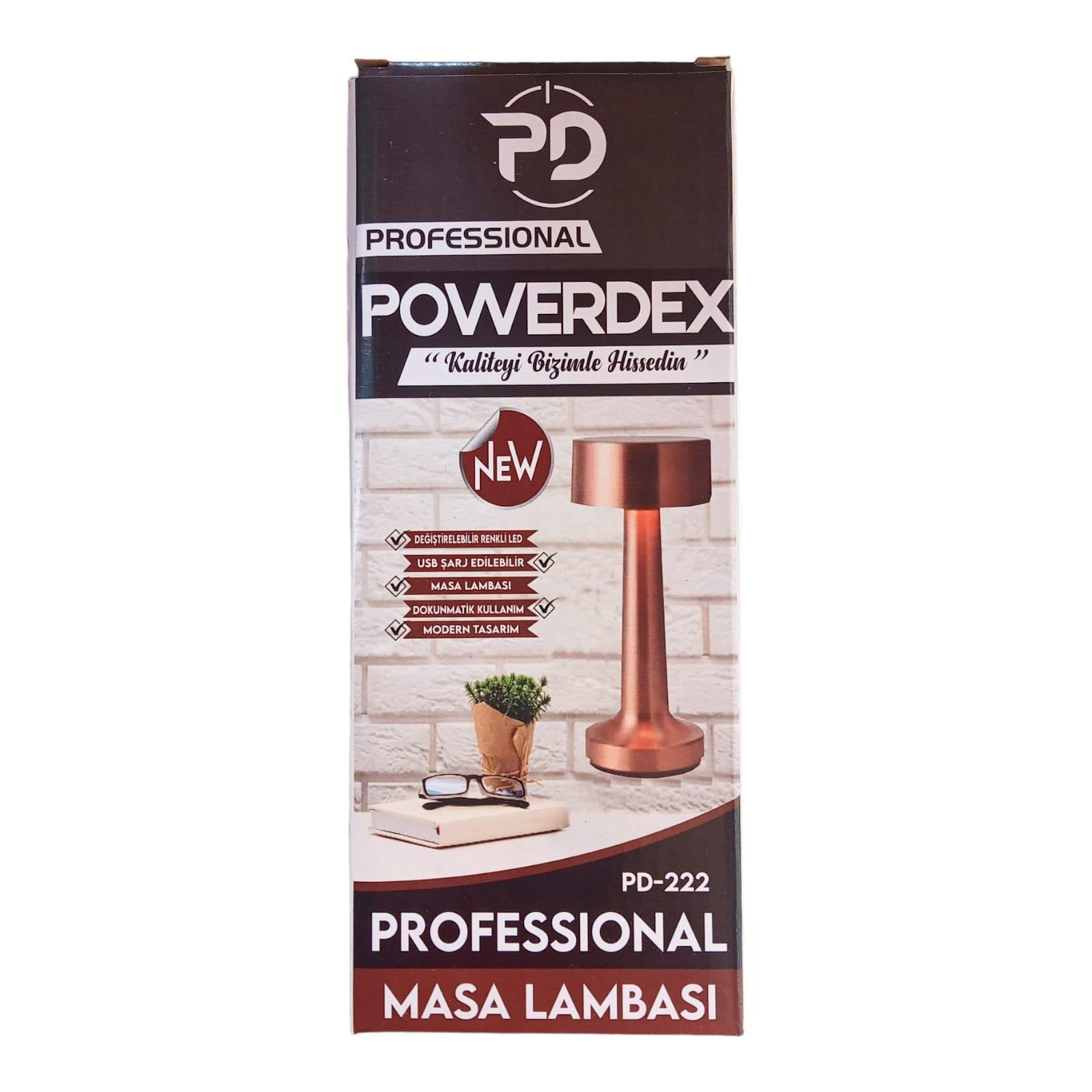 Powerdex%20PD-222%20Profesyonel%20Şarjlı%20Masa%20Lambası