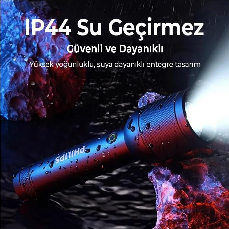 Philips%20SFL8168/93%2030W%203200%20Lümen%201000%20Metre%20Menzilli%20IP44%20Su%20Geçirmez%20Şarj%20Edilebilir%20LED%20El%20Feneri