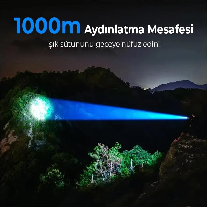 Philips%20SFL8168/93%2030W%203200%20Lümen%201000%20Metre%20Menzilli%20IP44%20Su%20Geçirmez%20Şarj%20Edilebilir%20LED%20El%20Feneri