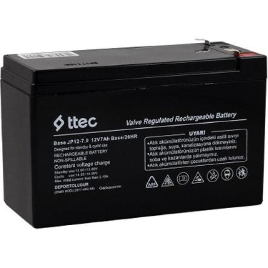 TTEC 12V 7 AH Base Kuru Bakımsız Akü