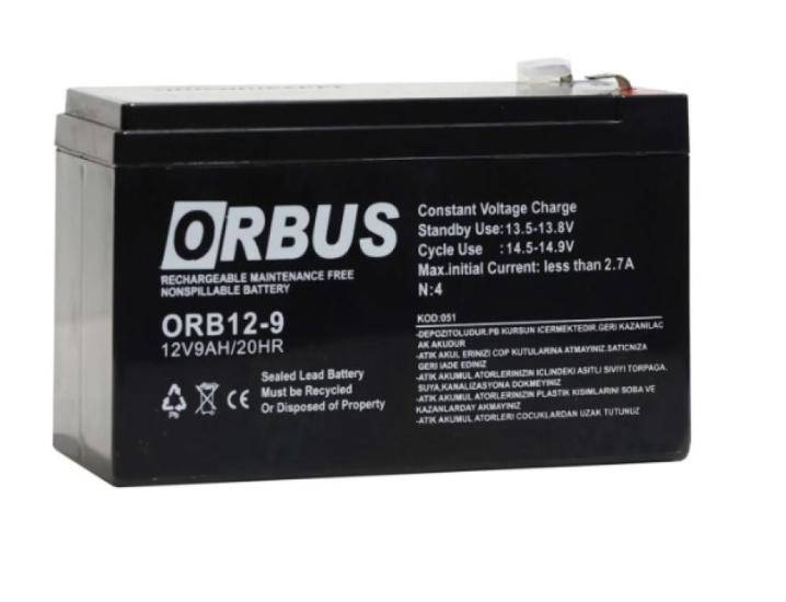 ORBUS 12V 9AH Kuru Bakımsız Akü