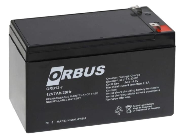 ORBUS 12V 7AH Kuru Bakımsız Akü