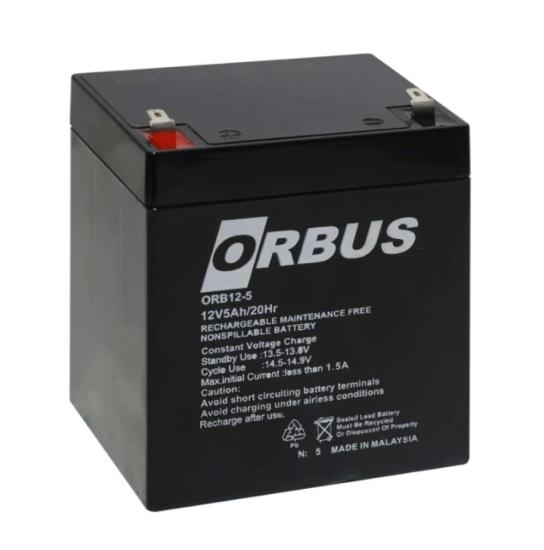 ORBUS 12V 5 AH Kuru Bakımsız Akü