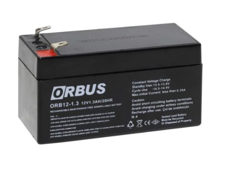 ORBUS 12V 1.3 AH Kuru Bakımsız Akü