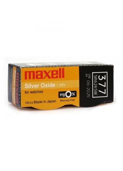 Maxell 377 SR626SW Alkalin Hafıza Saat Pili 10 Adet