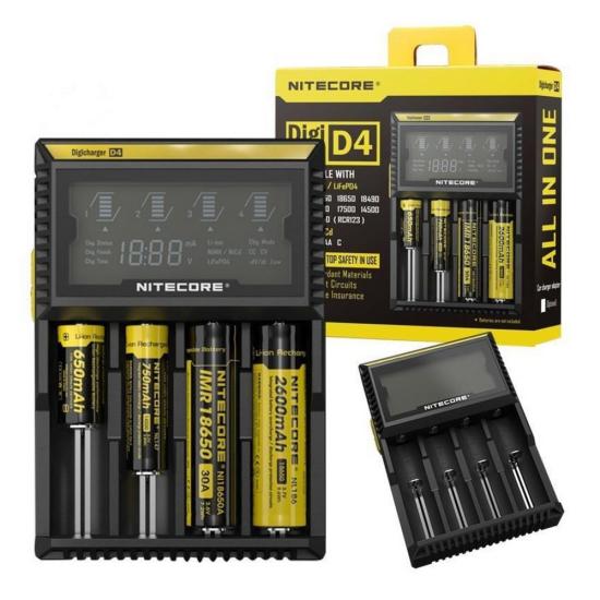 Nitecore D4 Kablolu Pil Şarj Cihazı